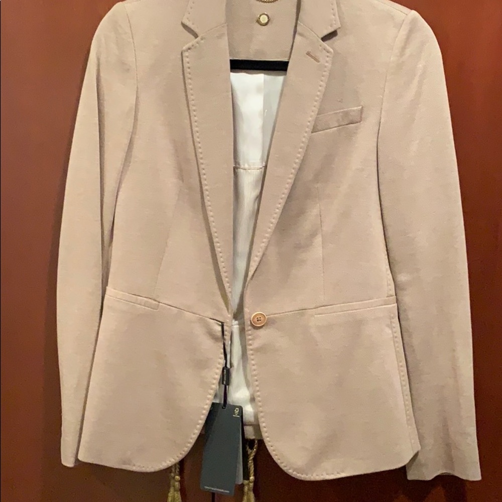 Massimo Dutti tan/beige blazer